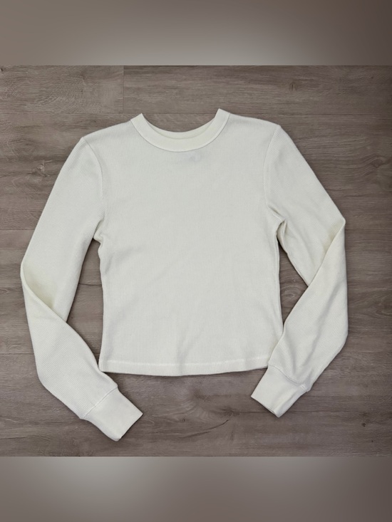 SKIMS Tops - Skims off white waffle ribbed long sleeve shirt